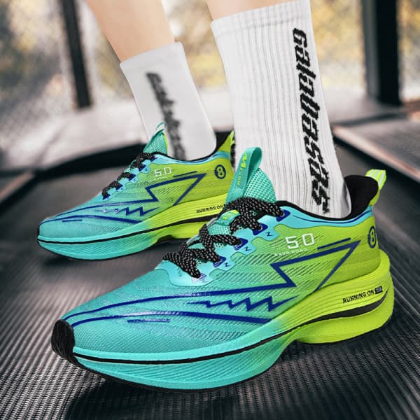 Unisex Waterproof Marathon Sneakers Breathable Mesh Upper Practical Durable High Elastic Fabric Cool Mosaic Comfortable Shoes 2