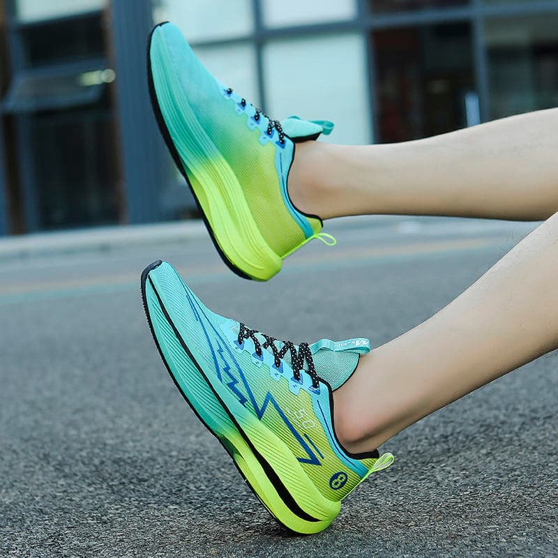 Unisex Waterproof Marathon Sneakers Breathable Mesh Upper Practical Durable High Elastic Fabric Cool Mosaic Comfortable Shoes 4
